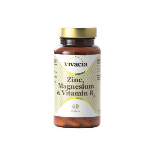 Для иммунитета и выносливости Цинк, Магний, Витамин B6 Vivacia вивация таб zinc, magnesium & vitamin b6 60 шт фото