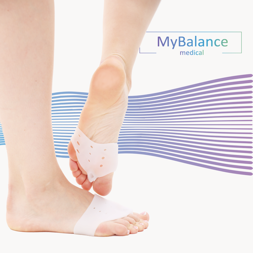 Корректор большого пальца стопы MyBalance, с межпальцевой перегородкой и защитой косточки, белый, силиконовый, 2 шт фото