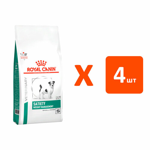 ROYAL CANIN SATIETY WEIGHT MANAGEMENT SMALL DOG S для взрослых собак маленьких пород контроль веса (3 кг х 4 шт) фото