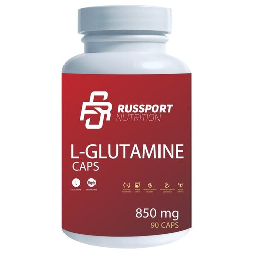 Аминокислота Глутамин RS Nutrition L-Glutamine Глютамин 850 mg 90 капсул фото