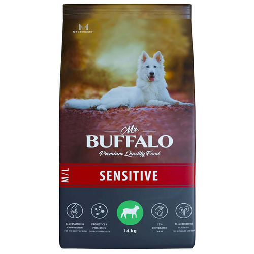 Сухой корм для собак Mr.BUFFALO Sensitive с ягненком 1 уп. х 1 шт. х 14000 г фото