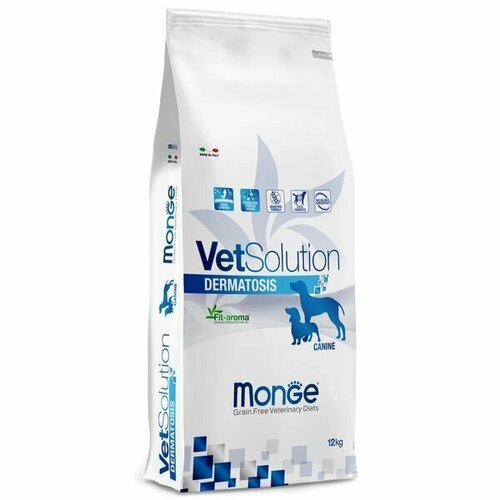 Сухой корм для собак Mong VetSolution Dermatosis, беззерновой 12 кг фото