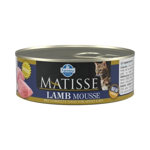 FARMINA Консервы мусс для кошек MATISSE CAT MOUSSE LINE ягнёнок 5775 | Matisse Cat Mousse Line Lamb 0,085 кг 41123 (10 шт) фото