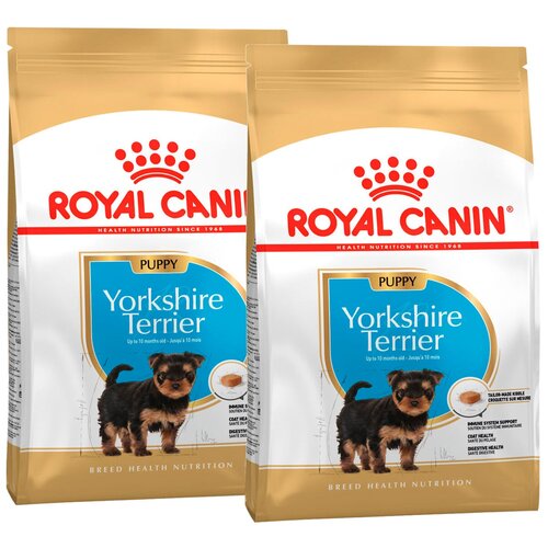 Сухой корм ROYAL CANIN YORKSHIRE TERRIER PUPPY для щенков йоркширский терьер (0,5 кг + 0,5 кг) фото