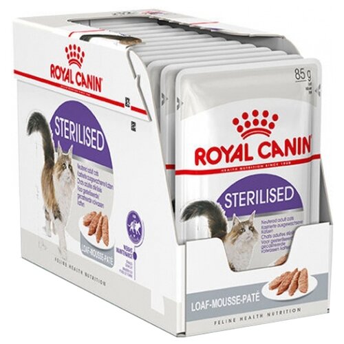 Влажный корм для стерилизованных кошек Royal Canin Sterilised (в паштете) 12 шт. х 85 г (паштет) фото