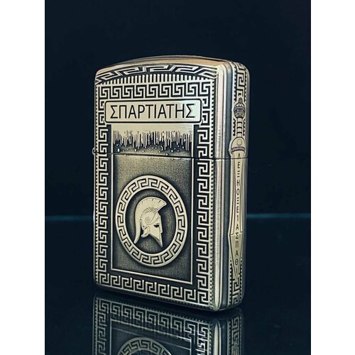 Зажигалка бензиновая Zippo(Armor) Воин Спарты Кастом Хром фото