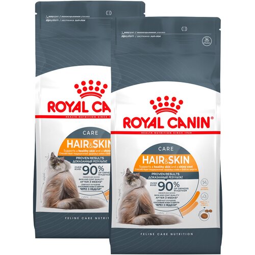 ROYAL CANIN HAIR & SKIN CARE для взрослых кошек при аллергии (2 + 2 кг) фото