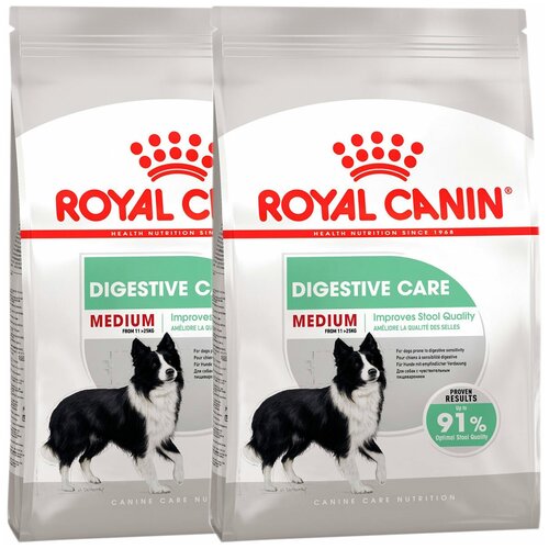 Сухой корм ROYAL CANIN MEDIUM DIGESTIVE CARE для взрослых собак средних пород для поддержания здоровья пищеварительной системы (3 + 3 кг) фото