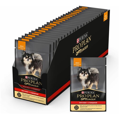 Пауч Purina Pro Plan Dog для взрослых собак с чувствительным пищеварением, с лососем 26шт*85г фото