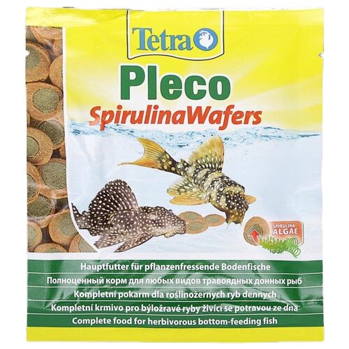 Сухой корм  для  рыб Tetra Pleco Spirulina Wafers, 15 г фото