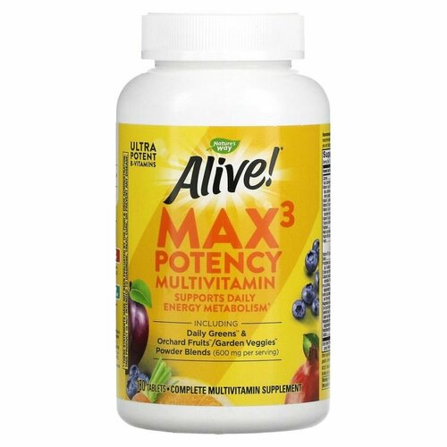 Nature's Way Alive! Max3 Potency (мультивитаминный комплекс без добавления железа) 180 таблеток фото