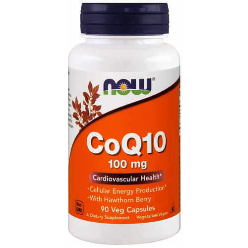 Коэнзим Q10 Now Foods с боярышником (CoQ10), 100 мг, 90 капсул фото