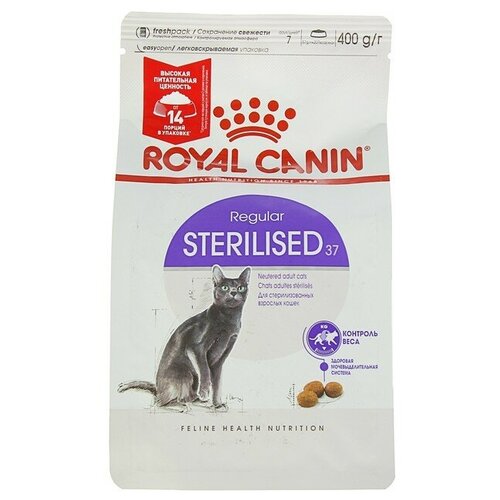 Сухой корм Royal Canin Sterilised 37 для стерилизованных кошек и кастрированных котов 400 г (1 шт) фото