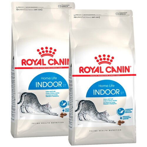 ROYAL CANIN INDOOR 27 для взрослых кошек живущих дома (10 + 10 кг) фото