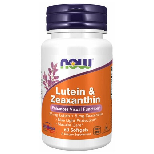 NOW Lutein and Zeaxanthin 60 софтг / Нау Лютеин и Зеаксантин 60 софтгель фото