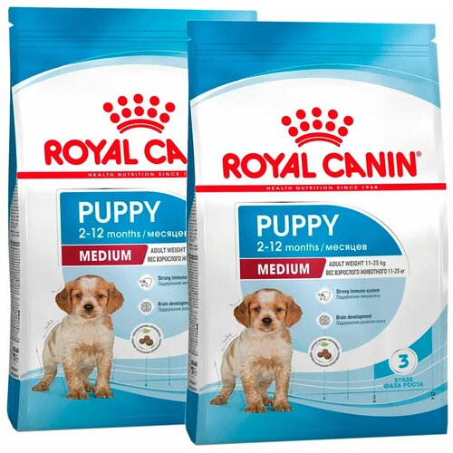 ROYAL CANIN MEDIUM PUPPY для щенков средних пород (14 + 14 кг) фото