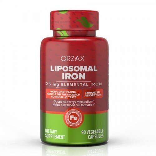 фото Липосомальное железо (Ocean Liposomal IRON), ORZAX, 90 капсул, купить за 1802 руб онлайн