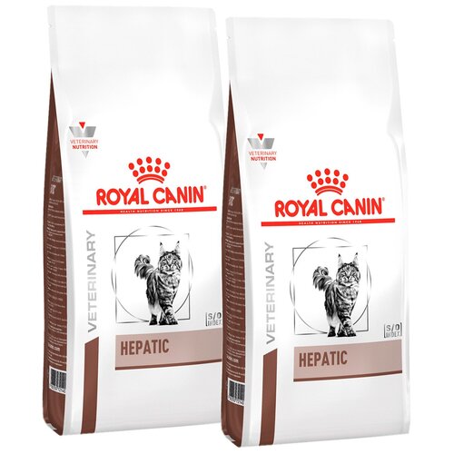 ROYAL CANIN HEPATIC HF26 для взрослых кошек при заболеваниях печени (0,5 + 0,5 кг) фото