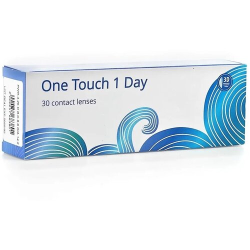 Контактные линзы OKVision One Touch 1 Day, 30 шт., R 8,6, D -2,25, 1 уп. фото