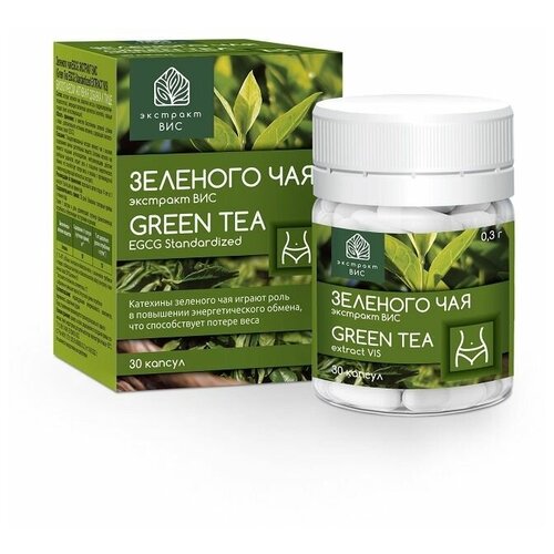 Зеленого чая EGCG экстракт ВИС (Green Tea EGCG Standardized EXTRACT VIS) 0,3г №30 фото