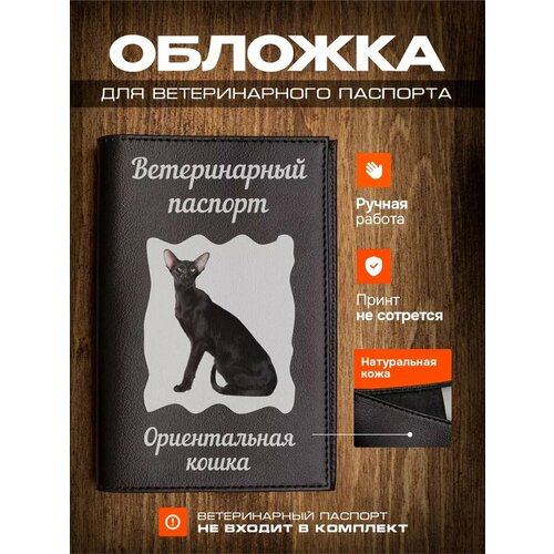 Обложка на ветеринарный паспорт для кошек Ориентальная кошка фото