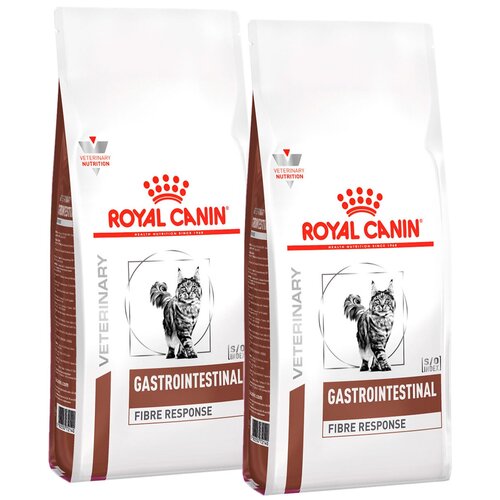 ROYAL CANIN GASTROINTESTINAL FIBRE RESPONSE для взрослых кошек при нарушениях пищеварения, запорах с повышенным содержанием клетчатки (2 + 2 кг) фото