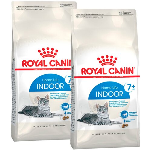 ROYAL CANIN INDOOR 7+ для пожилых кошек старше 7 лет живущих дома (1,5 + 1,5 кг) фото