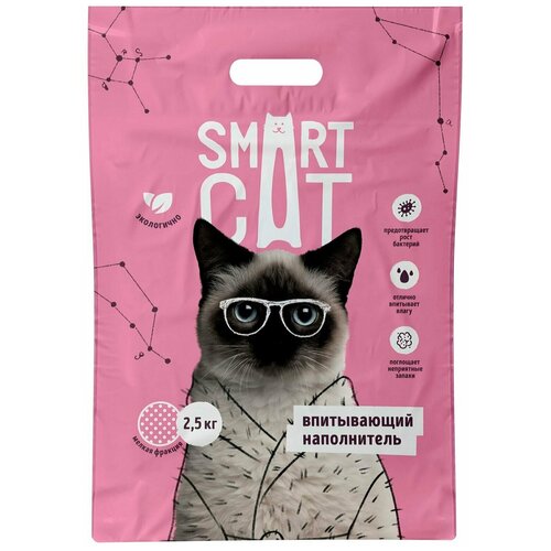 SmartCat Впитывающий наполнитель, мелкая фракция, 2.5 кг фото