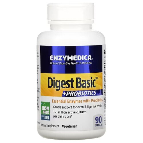 Enzymedica Digest Basic + Probiotics + Пробиотики (с пробиотиками) 90 капс фото