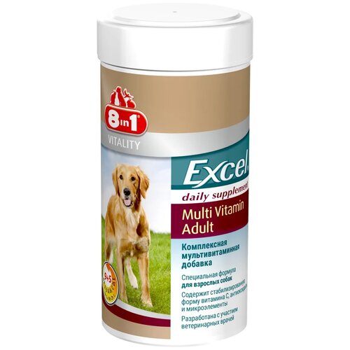 Кормовая добавка 8 In 1 Excel Multi Vitamin Adult для взрослых собак , 70 таб. фото