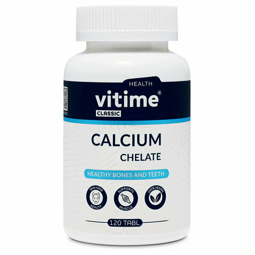 Витайм Кальций Хелат 120 таблеток ( Vitime Classic Calcium Chelate ) для прочности костей и зубов фото