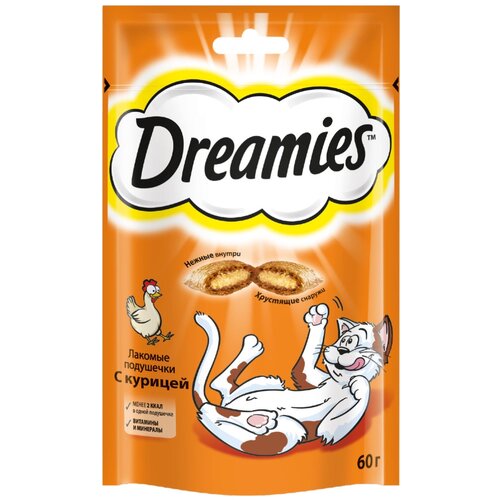 Лакомство для кошек  Dreamies Лакомство для кошек Dreamies подушечки, 60 г птица фото