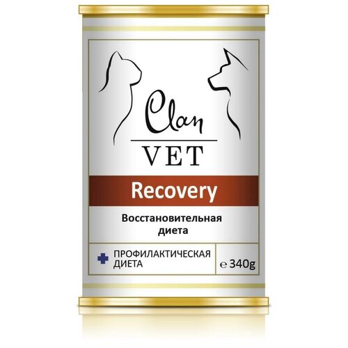 Корм Clan Vet Recovery (консерв.) для кошек и собак, восстановительная диета, 340 г x 12 шт фото