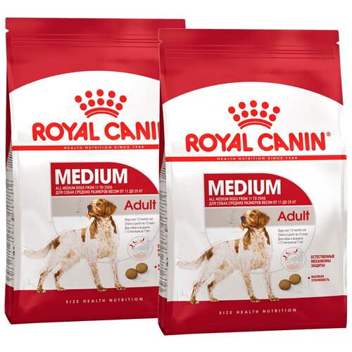 Сухой корм ROYAL CANIN MEDIUM ADULT для взрослых собак средних пород (3 + 3 кг) фото