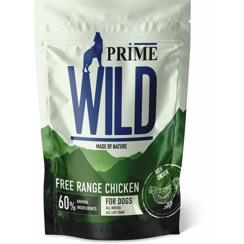 Сухой корм PRIME WILD GF FREE RANGE для щенков и собак всех пород, с курицей 500гр фото