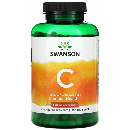 Swanson Vitamin C W/Rose Hips 500 mg 250 капс фото