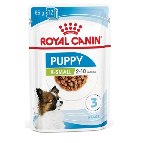 Royal Canin X-Small Puppy, влажный корм для щенков миниатюрных пород, 12шт * 85гр фото