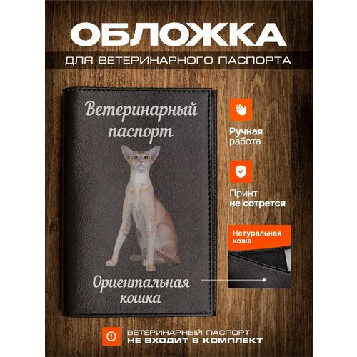 Обложка на ветеринарный паспорт для кошек Ориентальная кошка фото