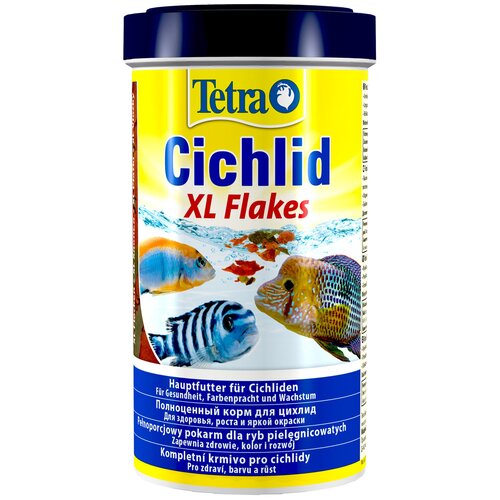 Корм для всех видов рыбок-цихлид Tetra Cichlid XL крупные хлопья 500 мл фото