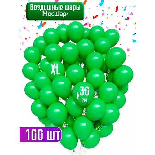 Воздушные шары зеленый 100 шт, на день рождения фото