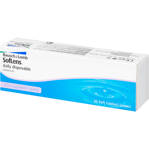 Контактные линзы Bausch & Lomb Soflens Daily Disposable, 30 шт., R 8,6, D -2 фото