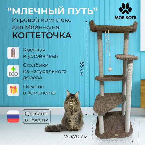 Игровой комплекс когтеточка Моя Котя для Мейн-куна 