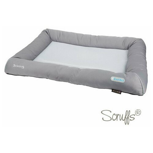 Лежак для собак и кошек Scruffs Cool Bed  охлаждающий 75х53х12 см 75 см 53 см серый 12 см фото