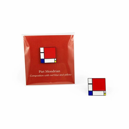 Значок металлический / Little Pins / Piet Mondrian / Картины / Искусство фото