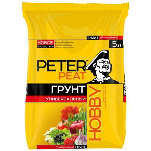 Грунт PETER PEAT линия Hobby универсальный, 5 л, 3 кг фото