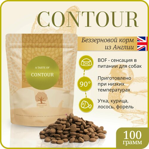 Корм сухой для кастрированных собак Essential CONTOUR 100 гр холистик без зерна, Англия фото