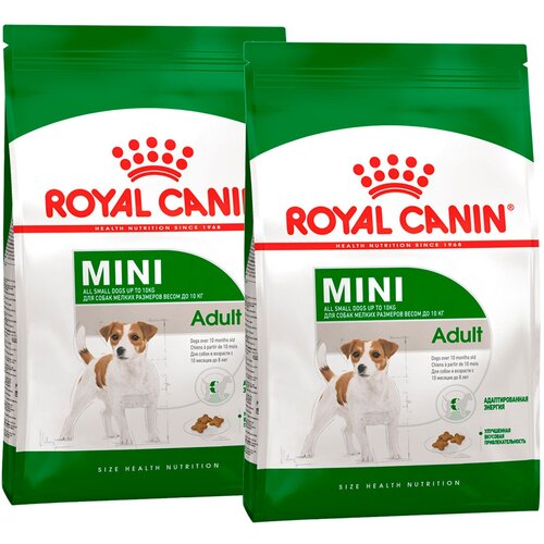 Сухой корм ROYAL CANIN MINI ADULT для взрослых собак маленьких пород (0,8 + 0,8 кг) фото